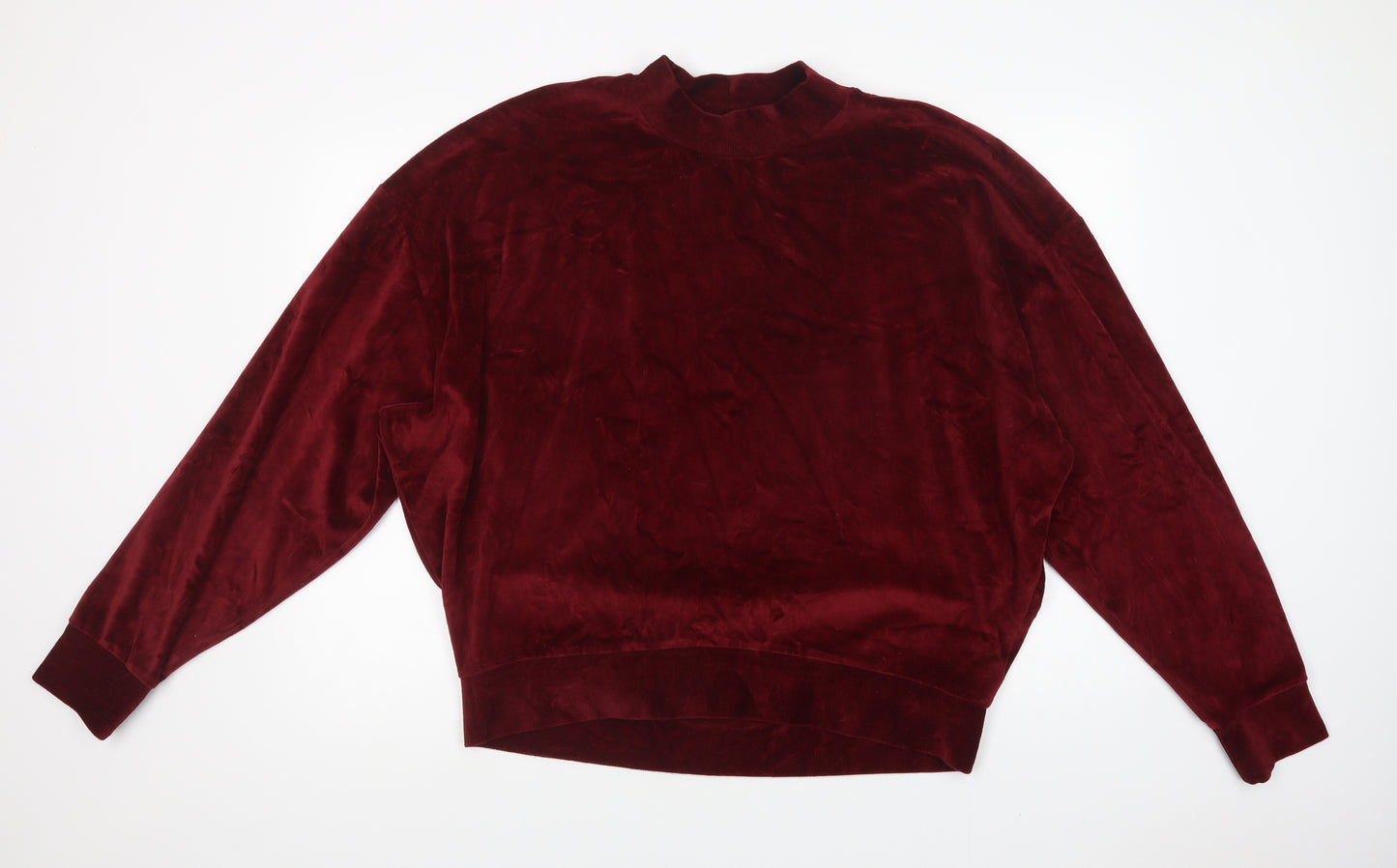 Topshop Womens Red  Cotton Pullover Sweatshirt Size 16  Pullover