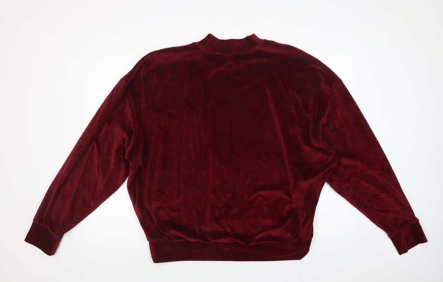 Topshop Womens Red  Cotton Pullover Sweatshirt Size 16  Pullover