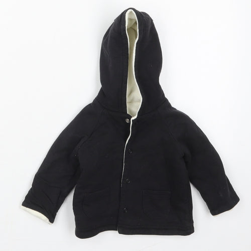 George Boys Black   Jacket  Size 0-3 Months   Button