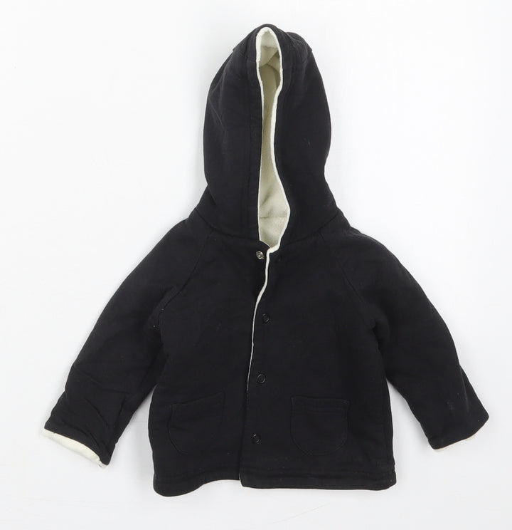 George Boys Black   Jacket  Size 0-3 Months   Button