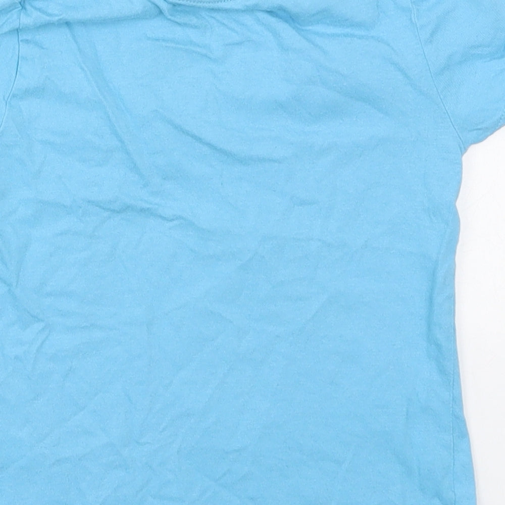 F&F Boys Blue  Cotton Basic T-Shirt Size 2-3 Years Crew Neck Pullover - My Daddy is Cool