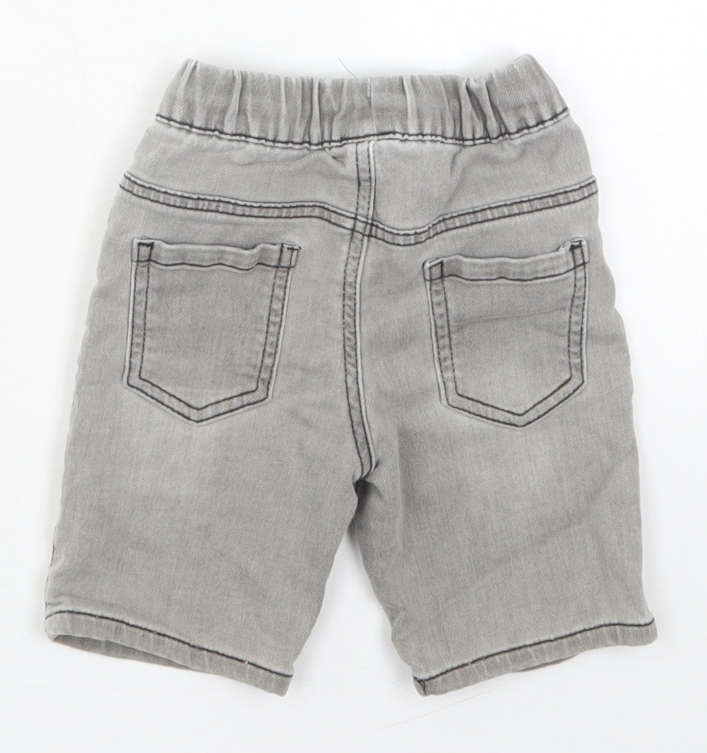 Dunnes Boys Grey  Cotton Bermuda Shorts Size 2-3 Years  Regular Drawstring