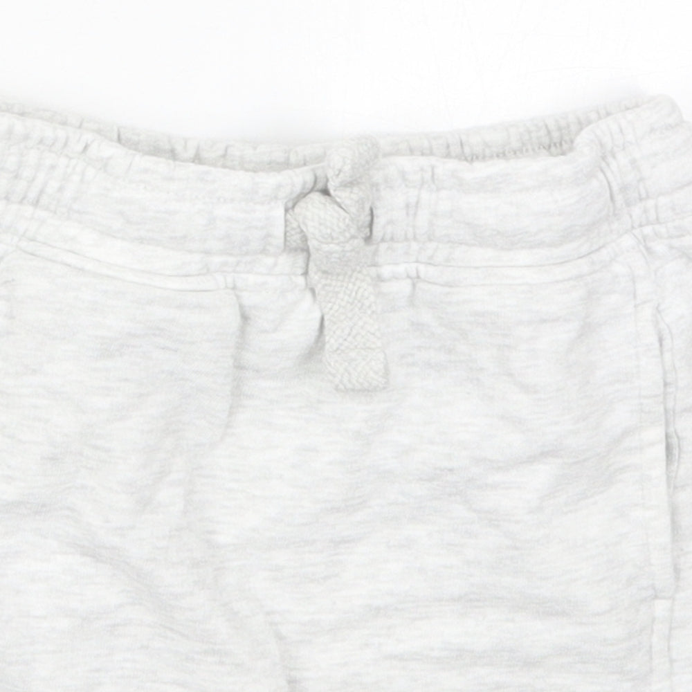 George Boys Grey  Cotton Sweat Shorts Size 3-4 Years  Regular Drawstring