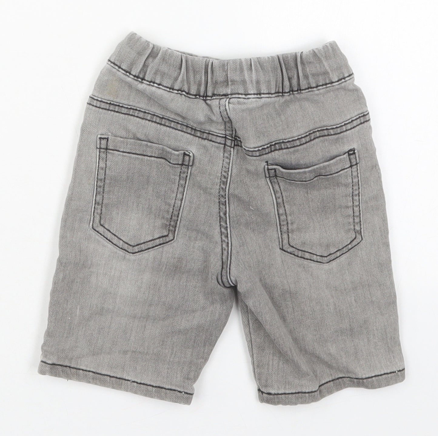 Dunnes Boys Grey  Cotton Bermuda Shorts Size 3-4 Years  Regular Drawstring