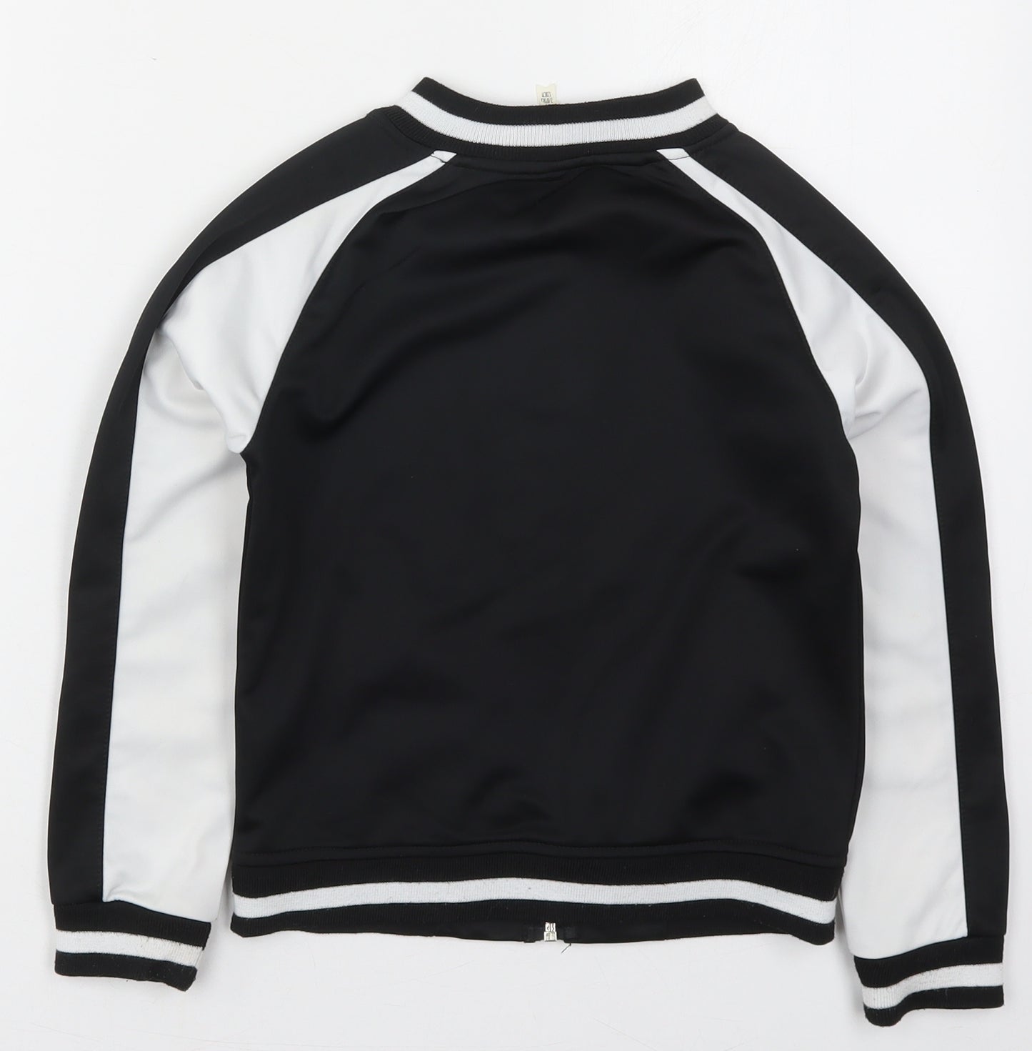 Young Dimension Girls Black Colourblock  Jacket  Size 7-8 Years  Zip