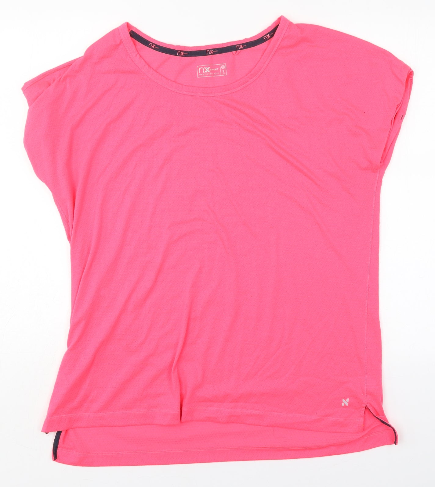 NEXT Womens Pink  Polyester Basic T-Shirt Size 18 Round Neck