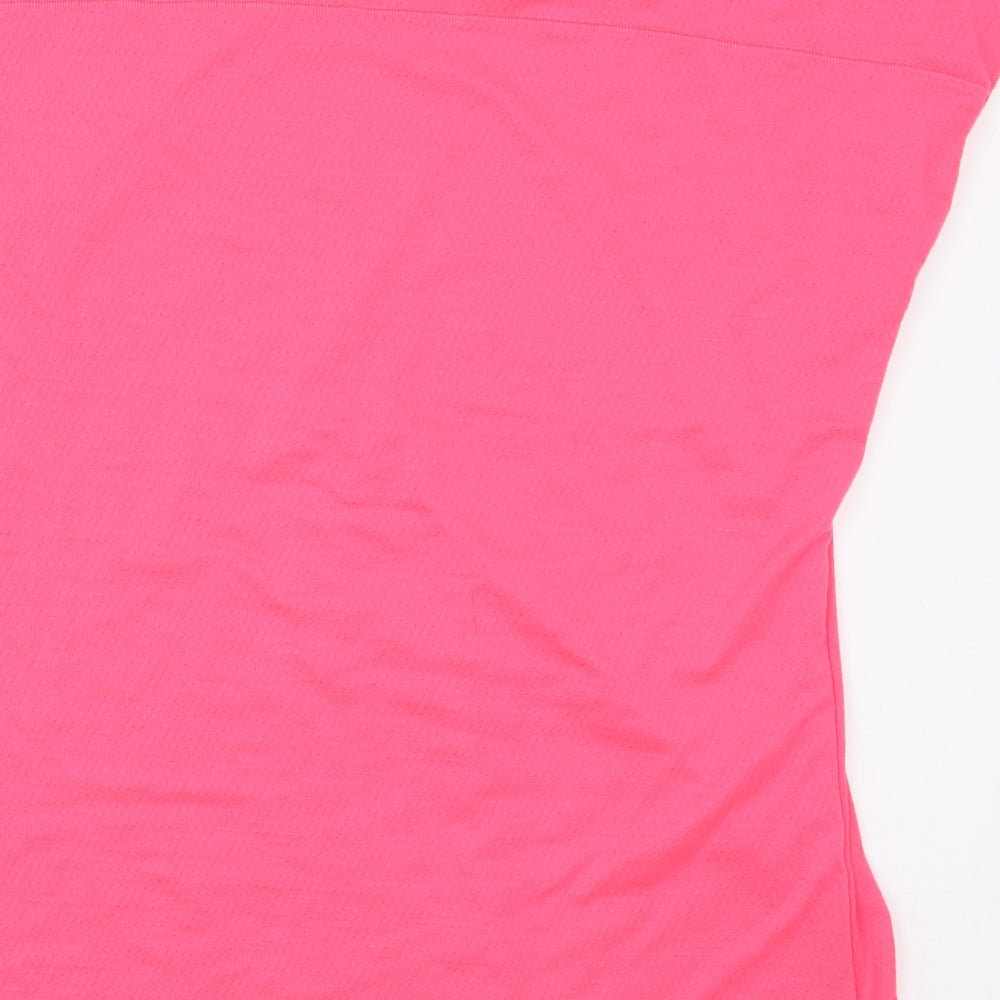 NEXT Womens Pink  Polyester Basic T-Shirt Size 18 Round Neck