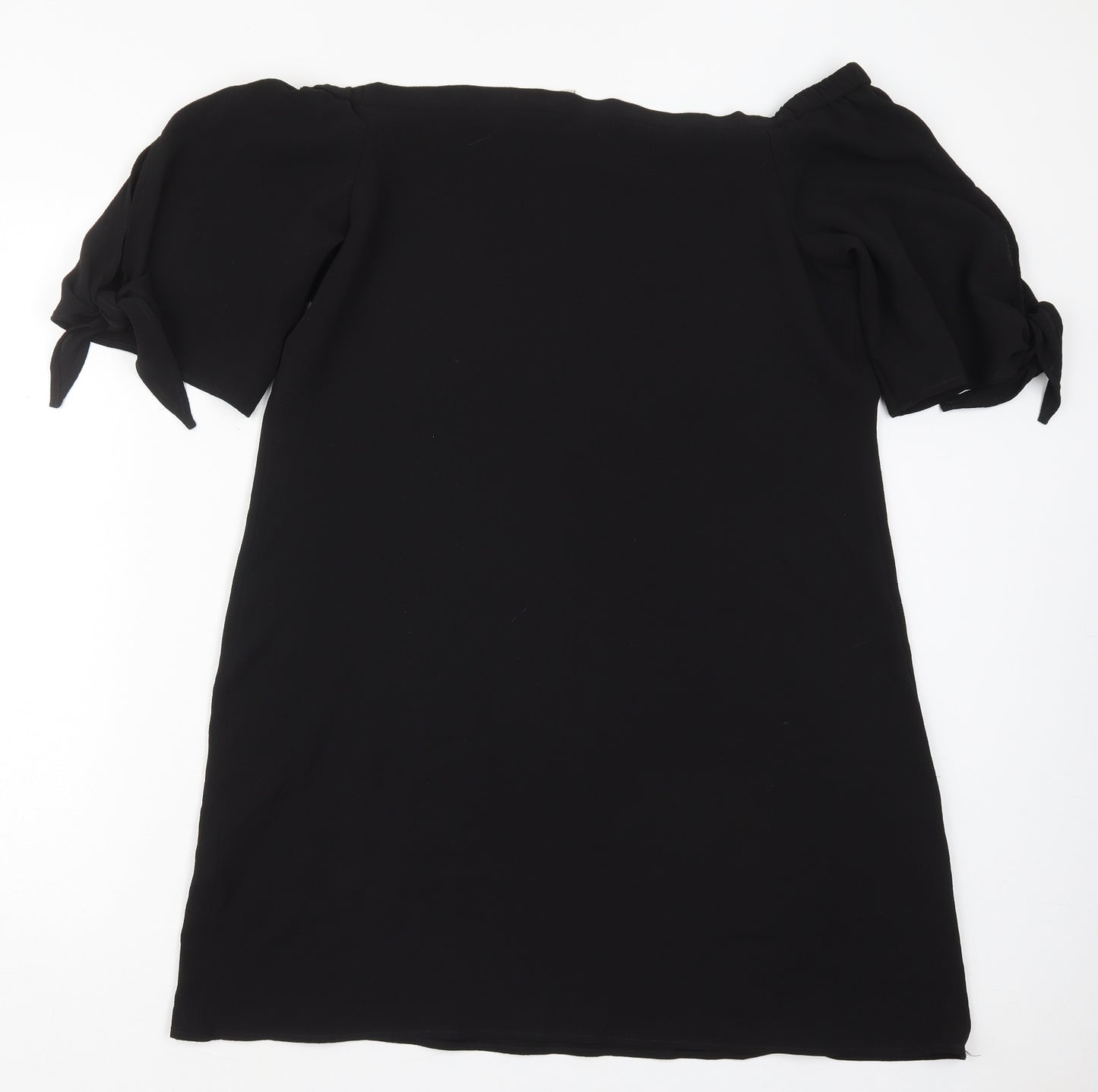 Peacocks Womens Black  Polyester A-Line  Size 16  Off the Shoulder Pullover