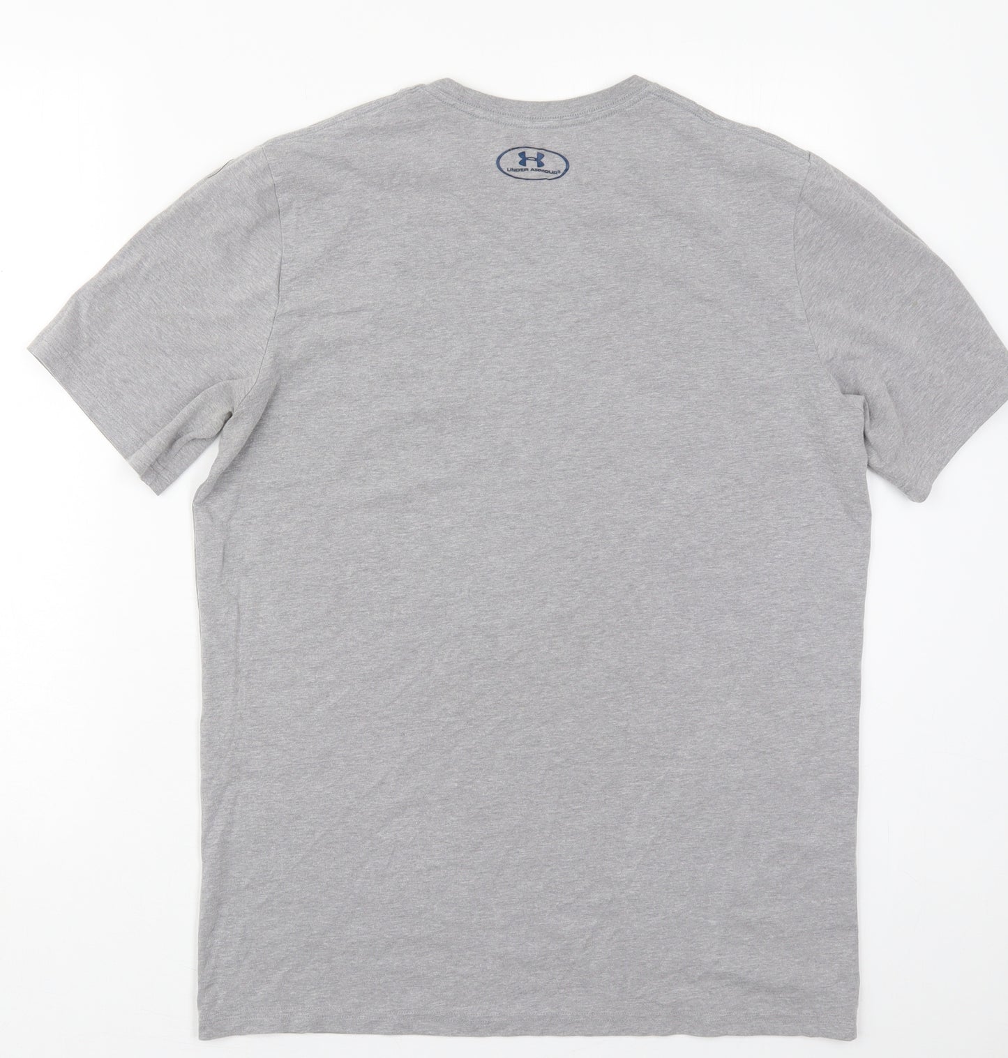 Under armour Mens Grey  Cotton  T-Shirt Size M Crew Neck