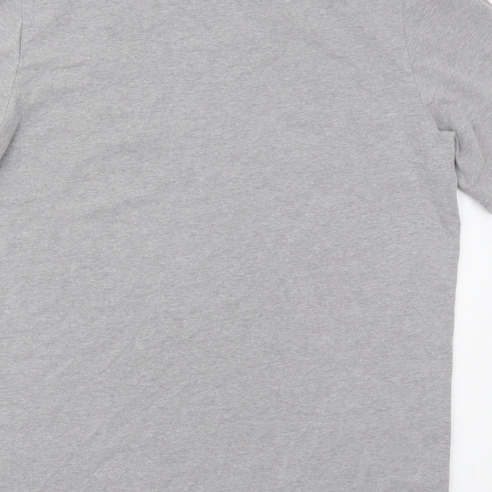 Under armour Mens Grey  Cotton  T-Shirt Size M Crew Neck