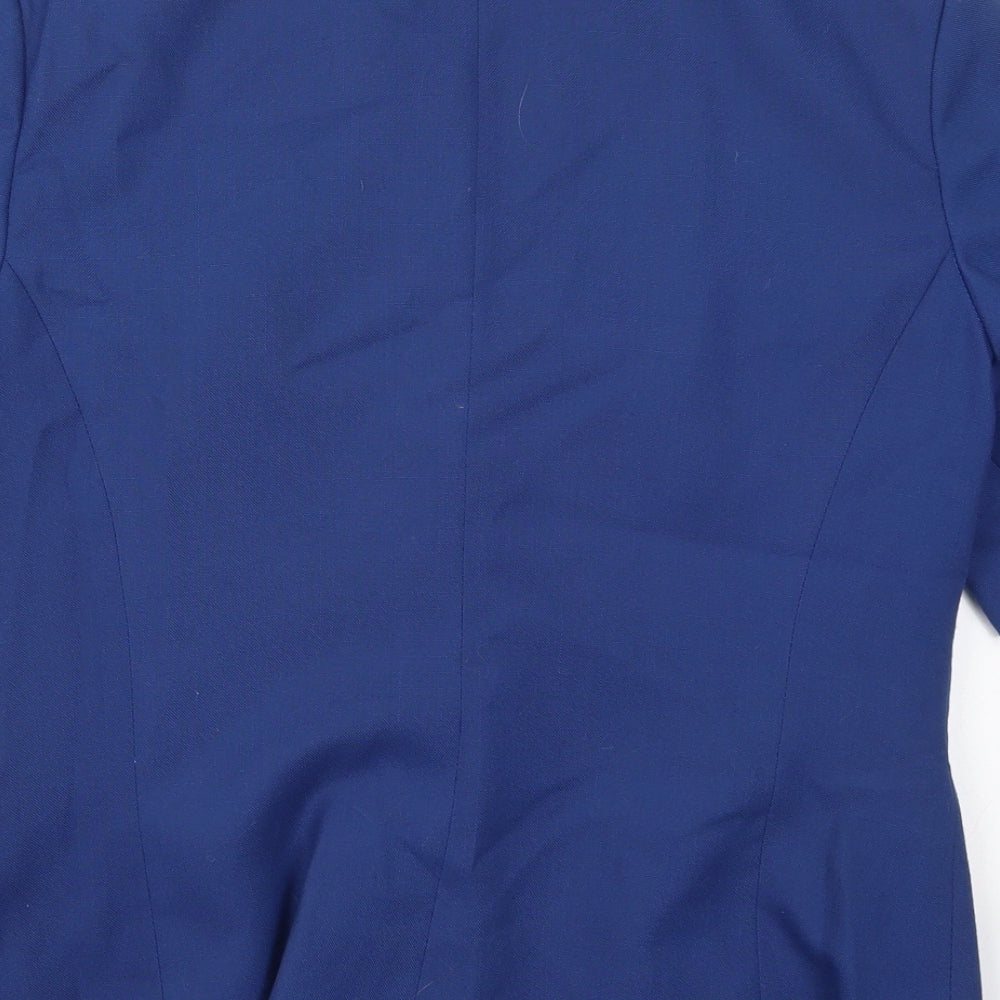 Classic Woman Womens Blue   Jacket  Size 14  Button