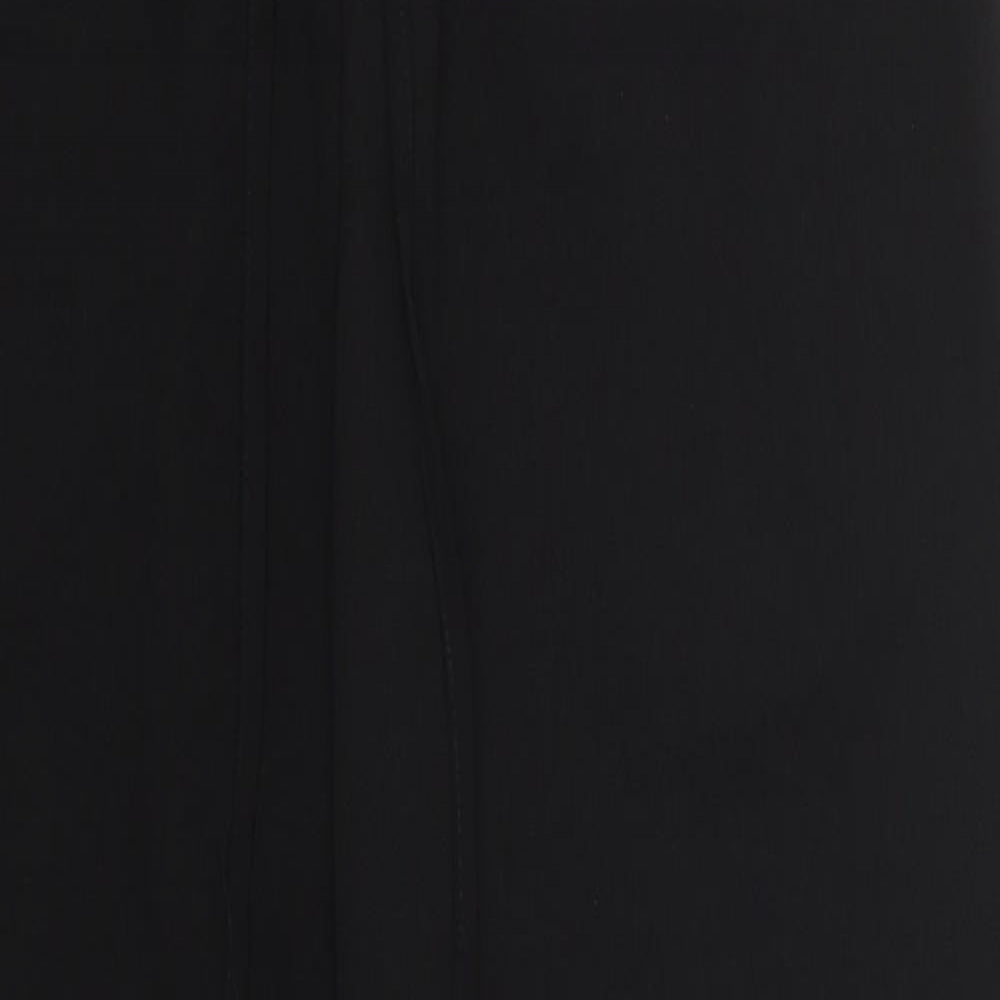 New Look Womens Black  Polyester Trousers  Size 10 L27 in Regular Drawstring