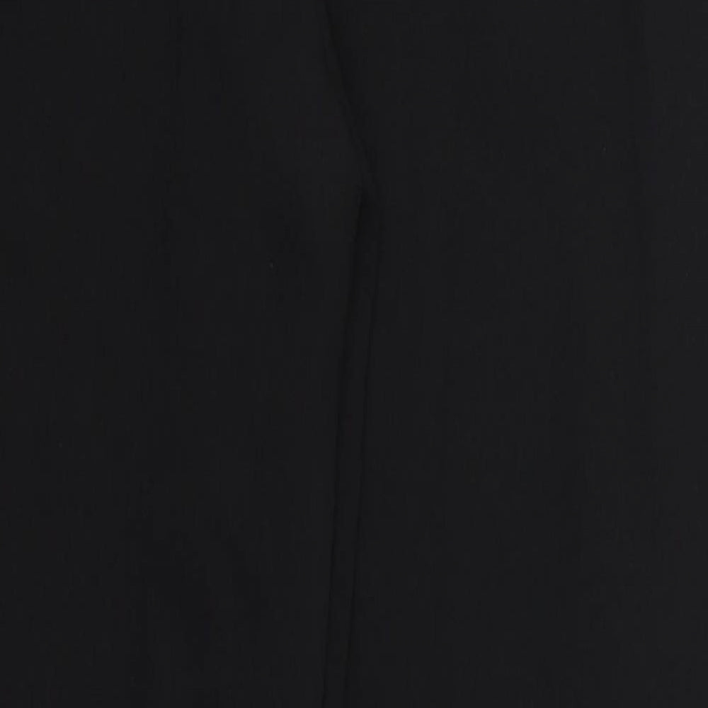 New Look Womens Black  Polyester Trousers  Size 10 L27 in Regular Drawstring