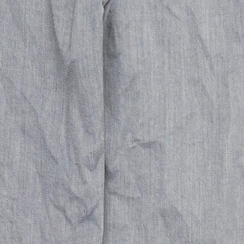 Insirah Womens Grey  Cotton Trousers  Size 26 in L27 in Regular