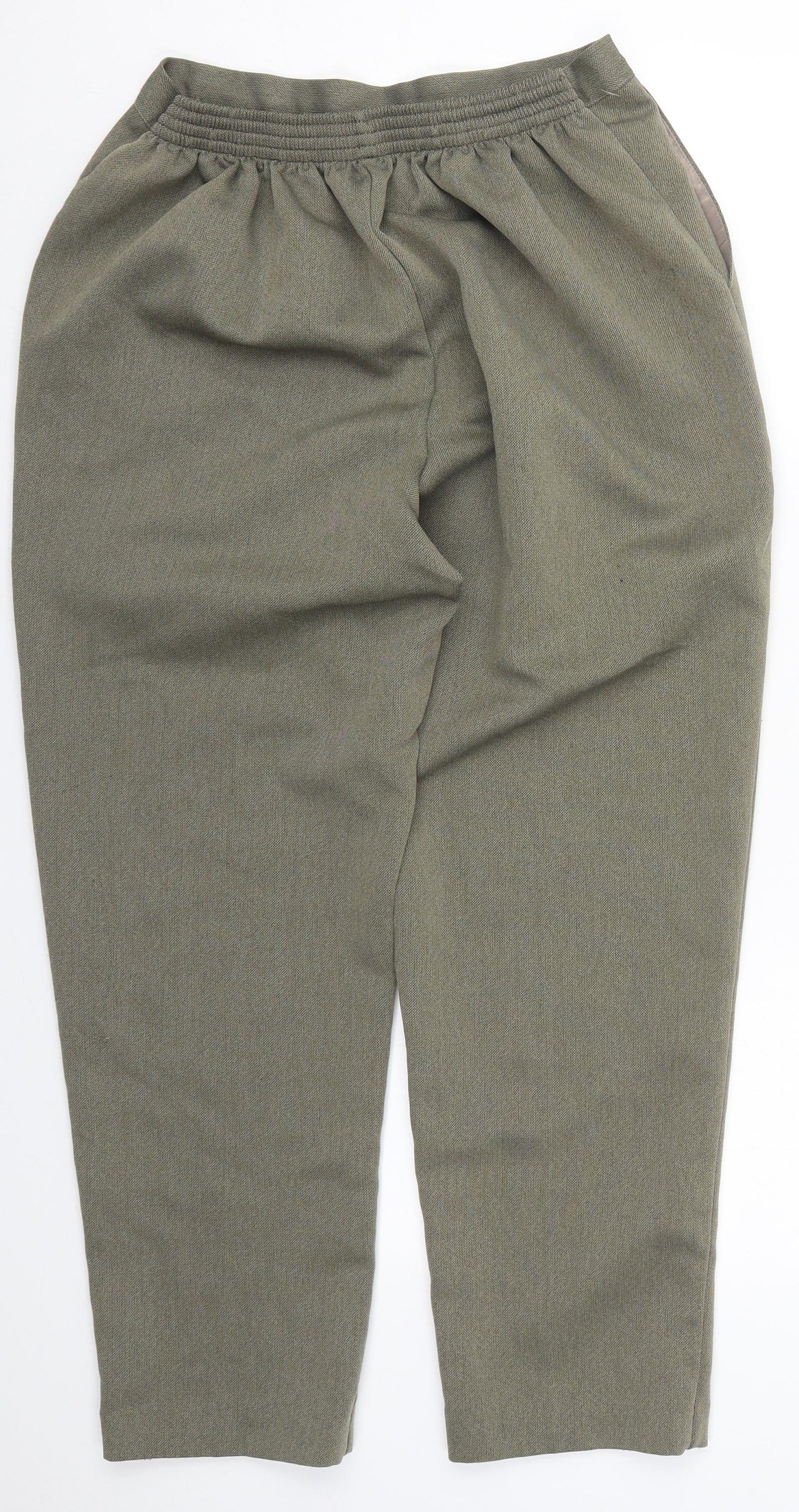 Saira of Manchester Womens Green  Polyester Trousers  Size 18 L27 in Regular