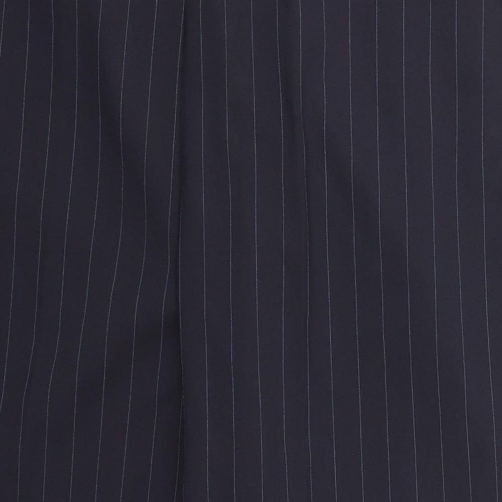 Bonmarché Womens Blue Striped Polyester Trousers  Size 18 L24 in Regular
