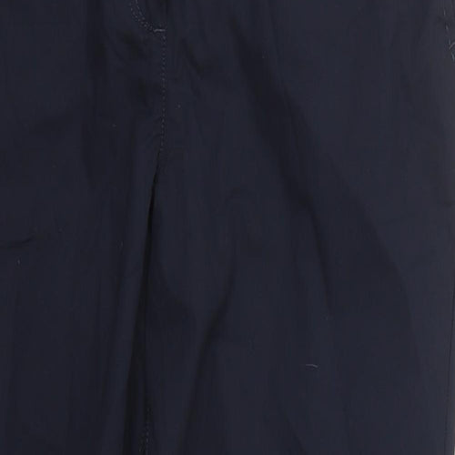 NEXT Womens Blue  Cotton Trousers  Size 12 L28 in Regular Button