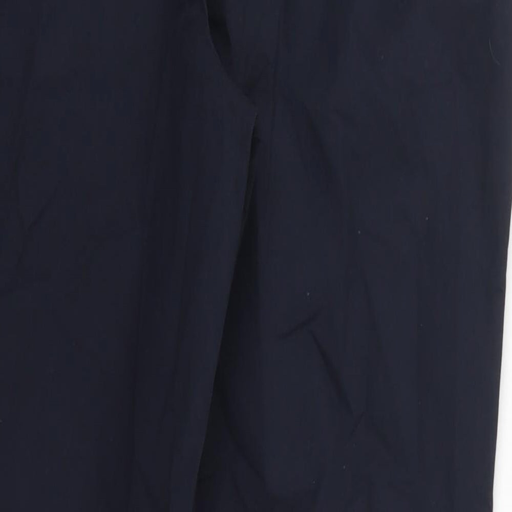 NEXT Womens Blue  Cotton Trousers  Size 12 L28 in Regular Button