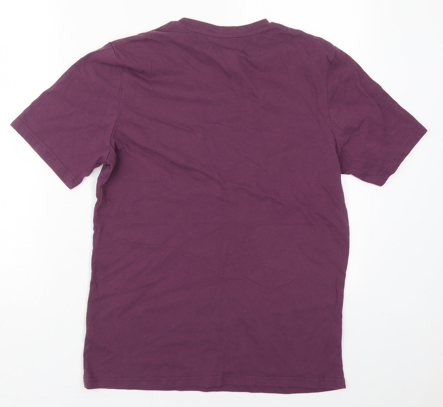 Dunnes Womens Purple Solid Cotton Top Pyjama Top Size S