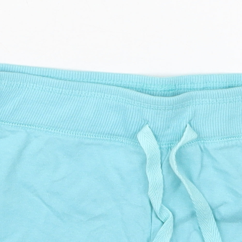 Cherokee Girls Blue  Cotton Sweat Shorts Size 11-12 Years  Regular Drawstring