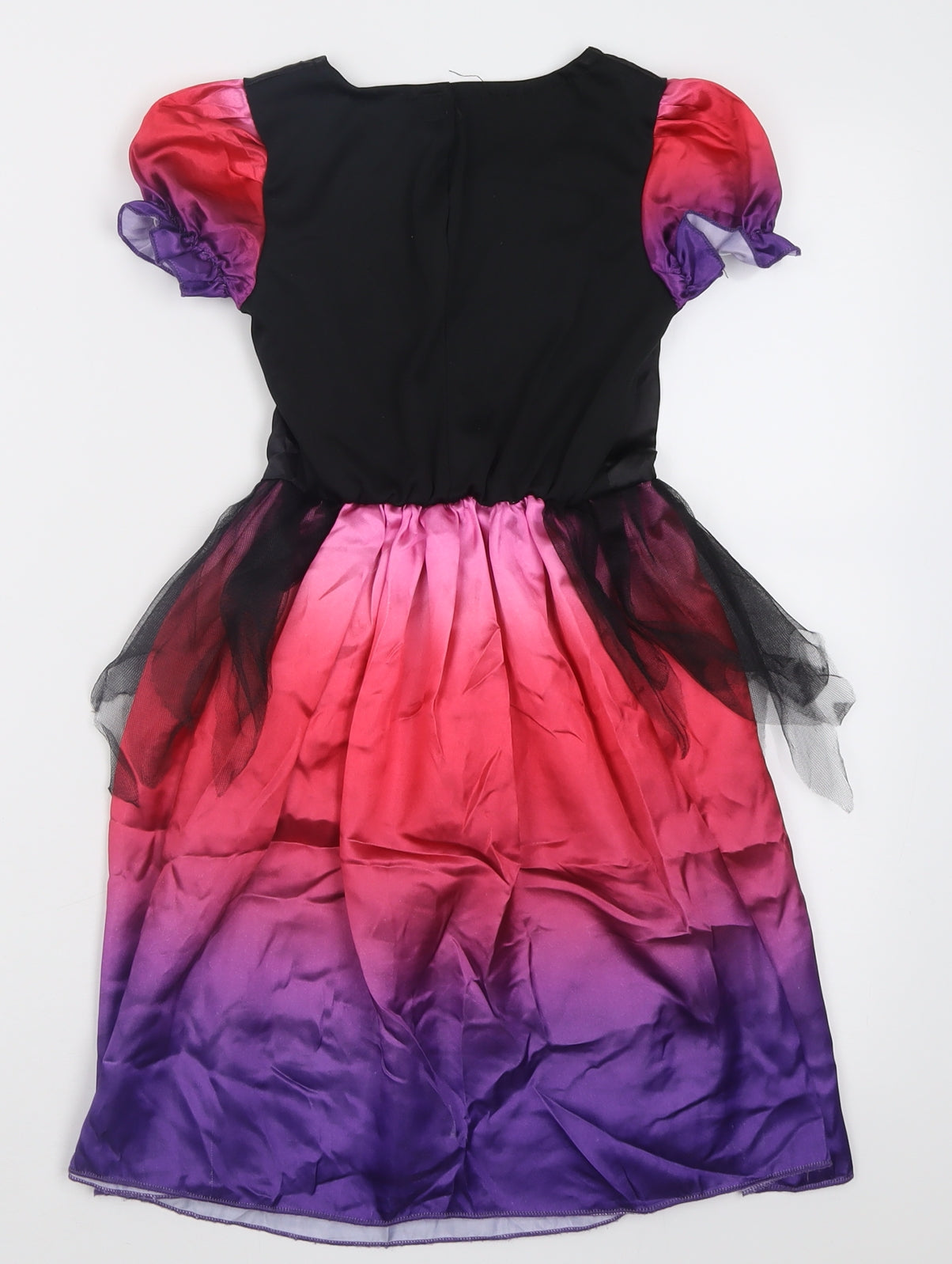 Halloween Girls Multicoloured  Polyester A-Line  Size 4-5 Years  Square Neck Hook & Loop - Spider Princess Fancy Dress