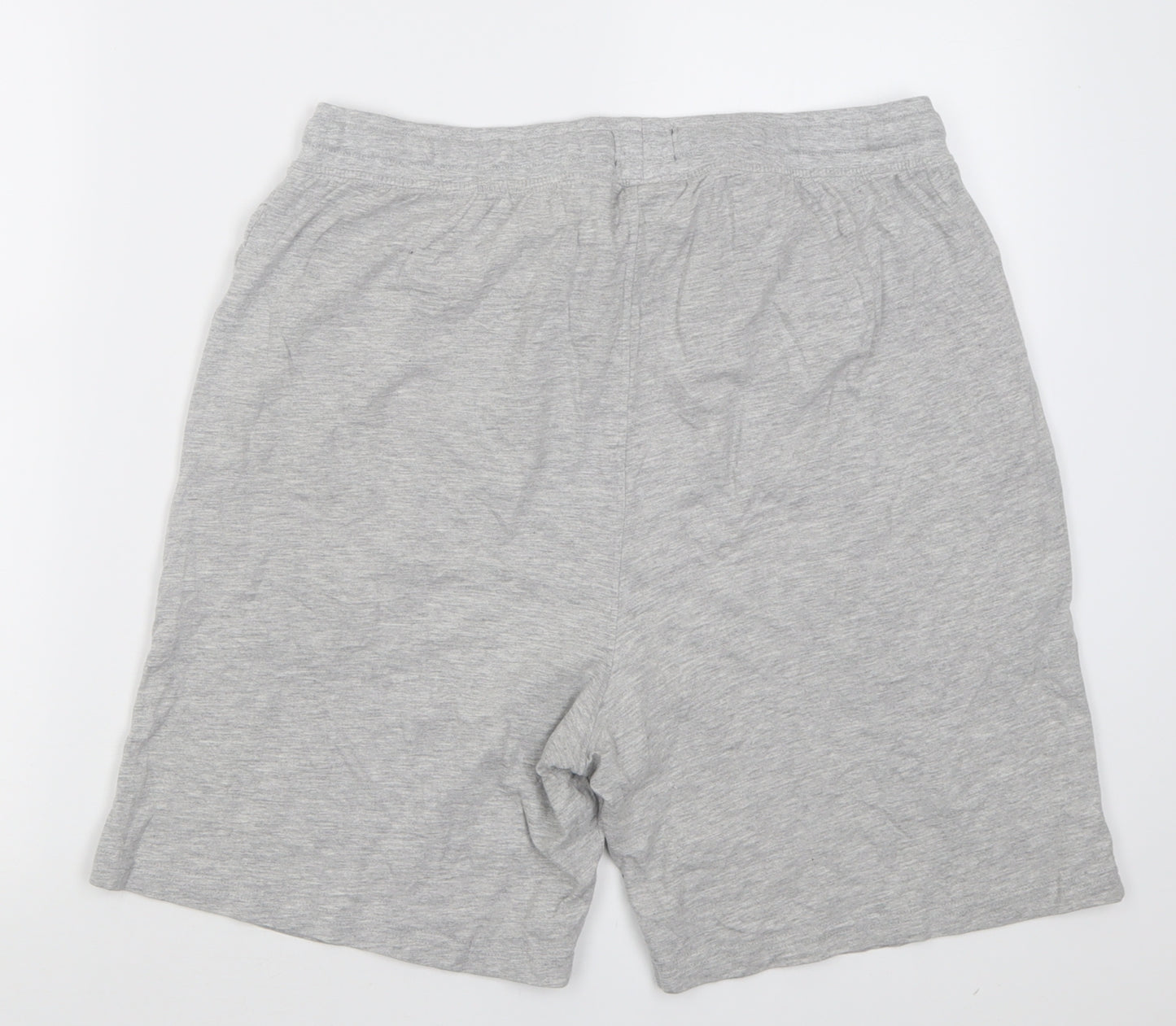 Primark Mens Grey  Cotton  Sleep Shorts Size L  Tie