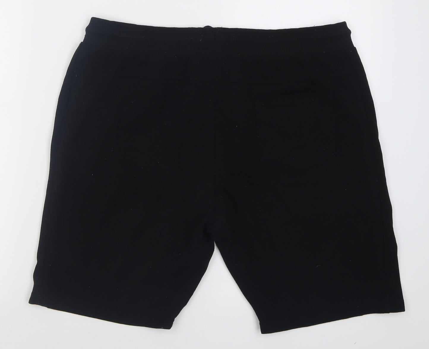 Primark Mens Black  Polyester Sweat Shorts Size L L8 in Regular Tie