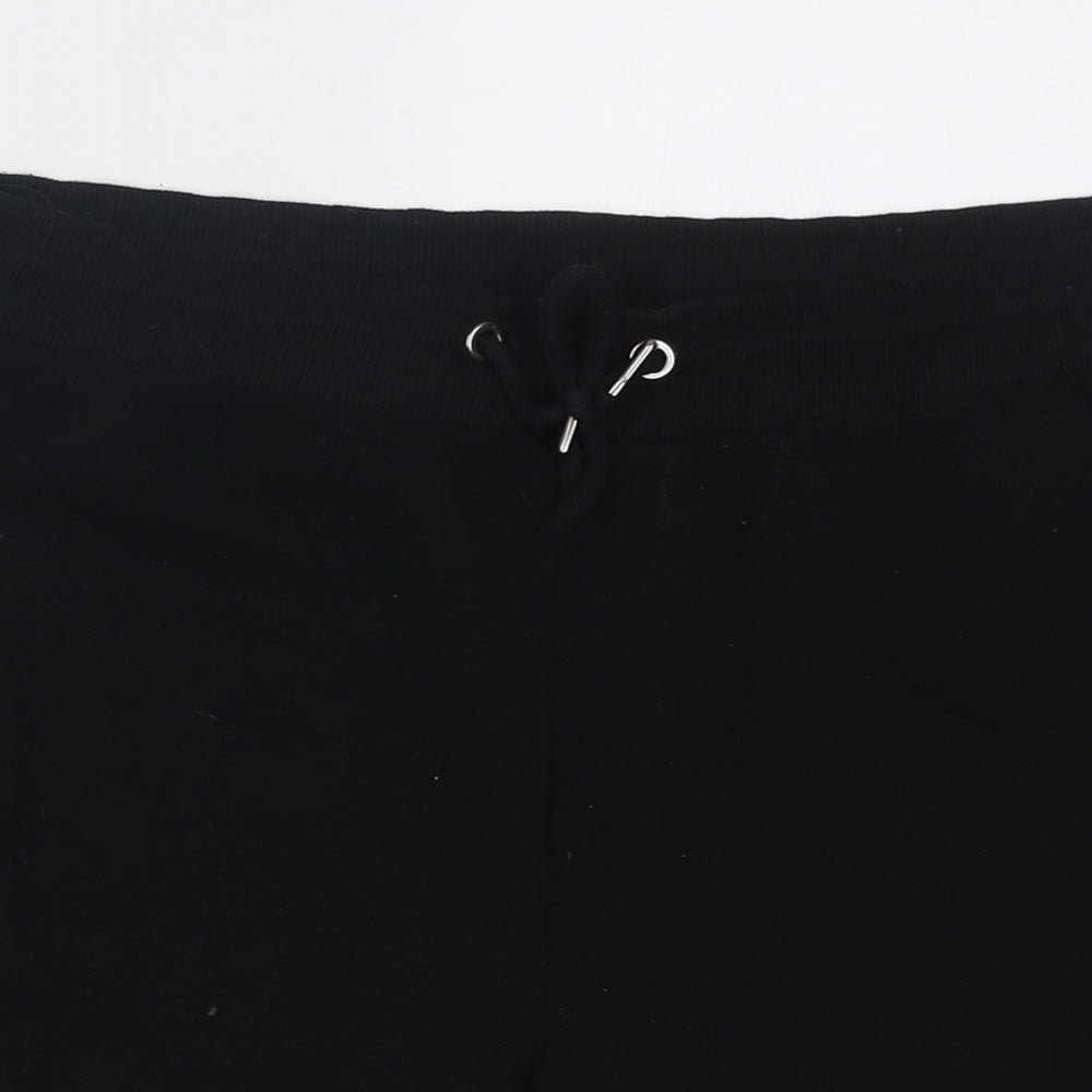 Primark Mens Black  Polyester Sweat Shorts Size L L8 in Regular Tie