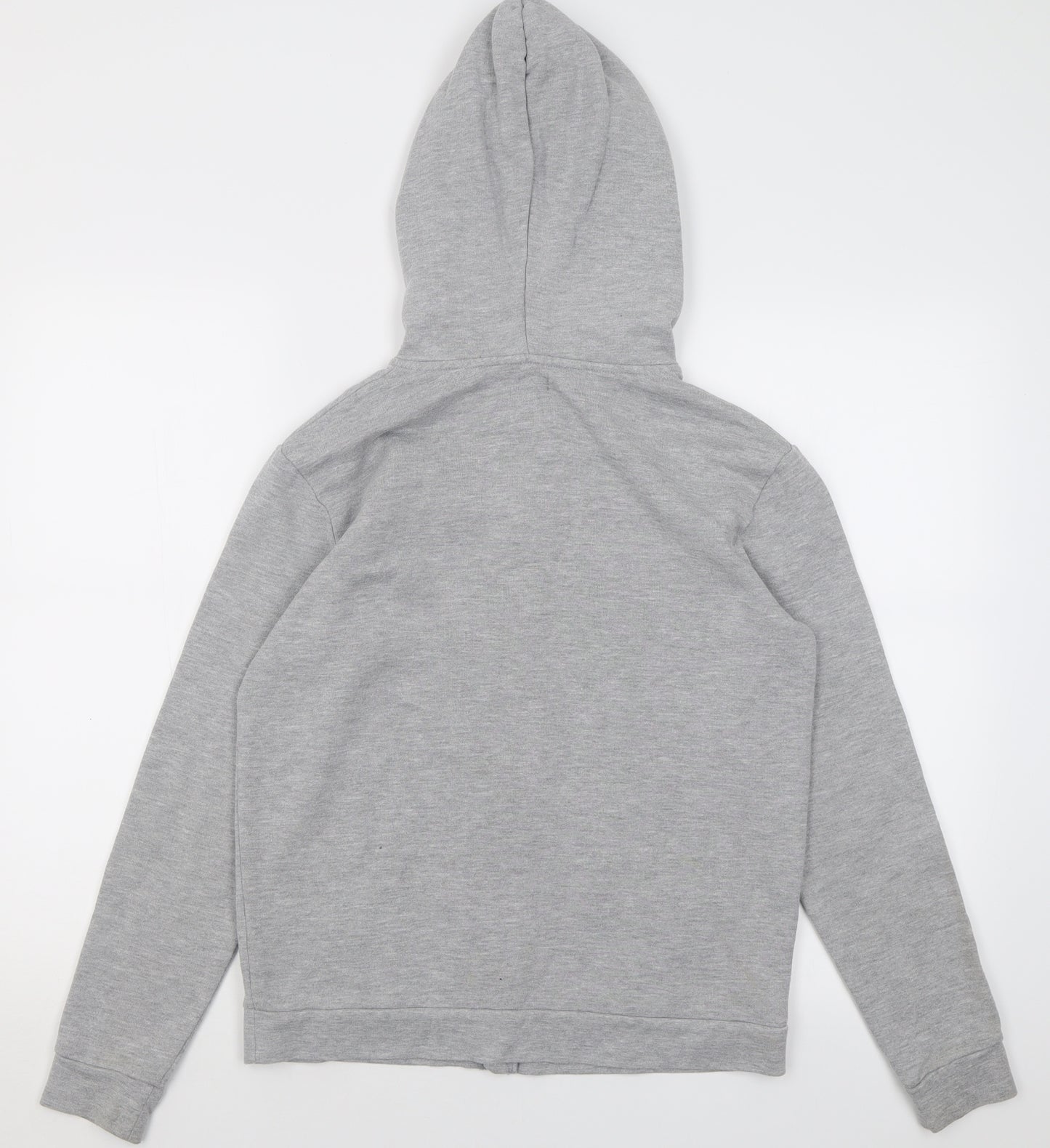 River Island Boys Grey  Cotton Full Zip Hoodie Size 11-12 Years  Zip