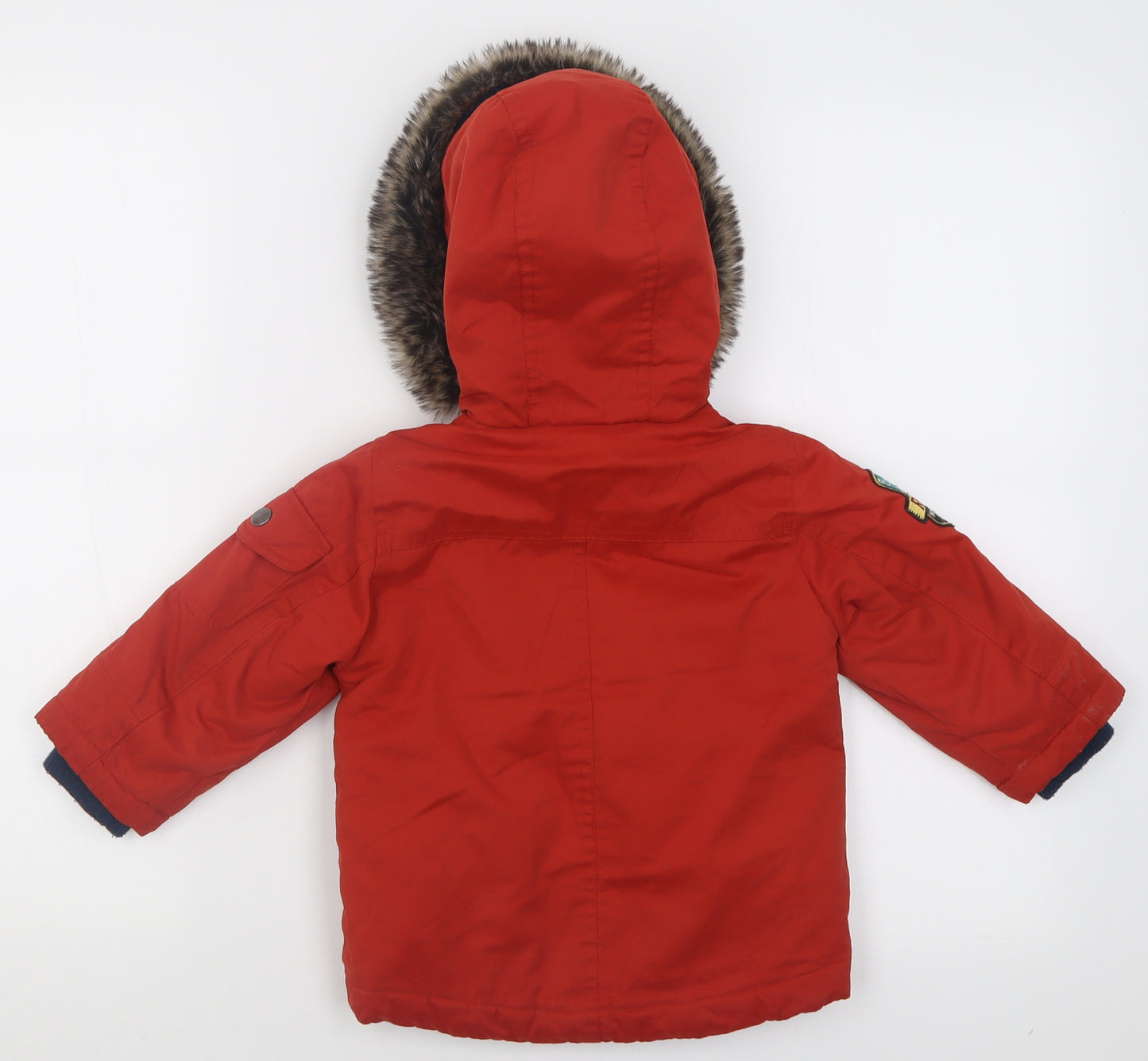 TU Boys Red   Basic Coat Coat Size 2 Years  Zip