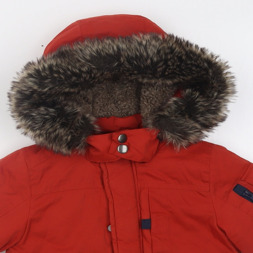 TU Boys Red   Basic Coat Coat Size 2 Years  Zip