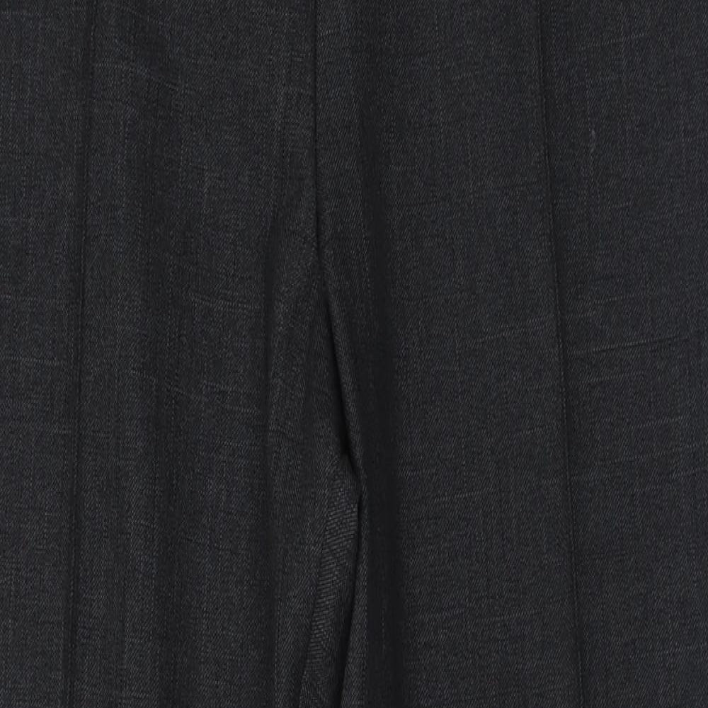 Marks and Spencer Womens Grey  Polyester Trousers  Size 14 L28 in Regular
