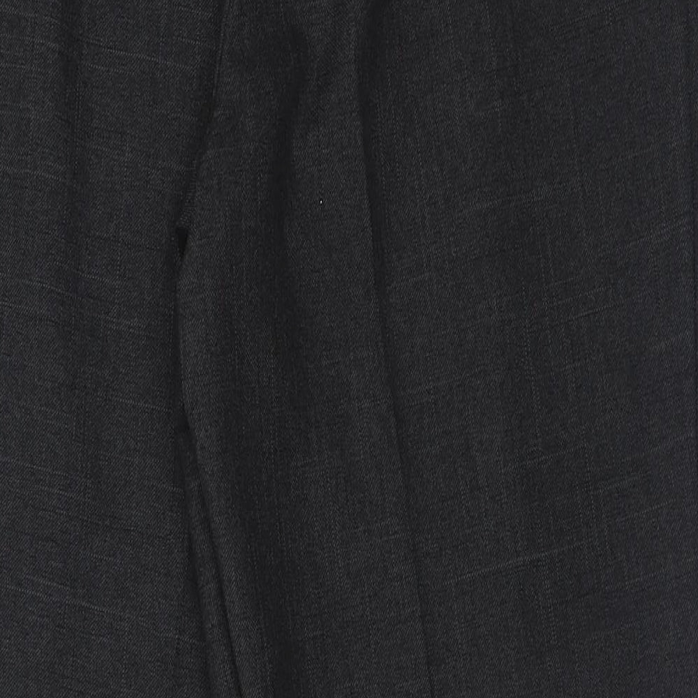 Marks and Spencer Womens Grey  Polyester Trousers  Size 14 L28 in Regular