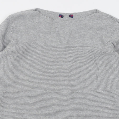 Preworn Womens Grey Crew Neck  Cotton Pullover Jumper Size M