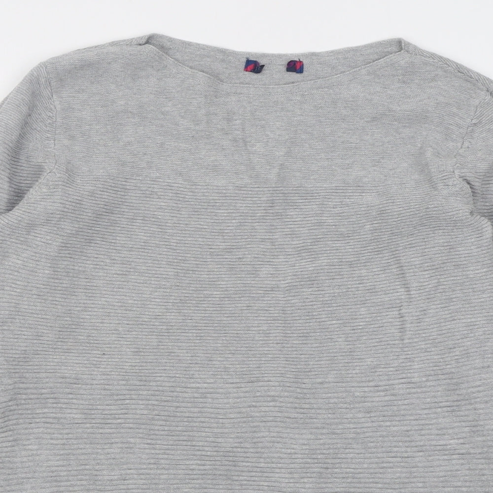 Preworn Womens Grey Crew Neck  Cotton Pullover Jumper Size M