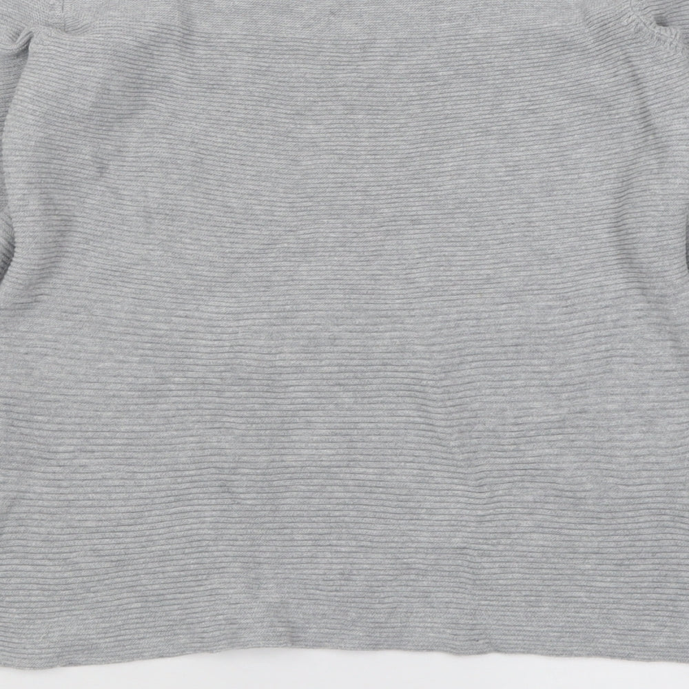 Preworn Womens Grey Crew Neck  Cotton Pullover Jumper Size M