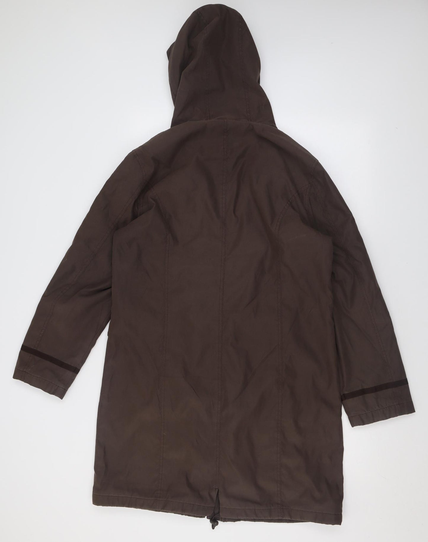 Per Una Womens Brown   Overcoat Coat Size M  Zip