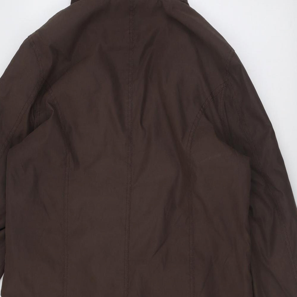 Per Una Womens Brown   Overcoat Coat Size M  Zip