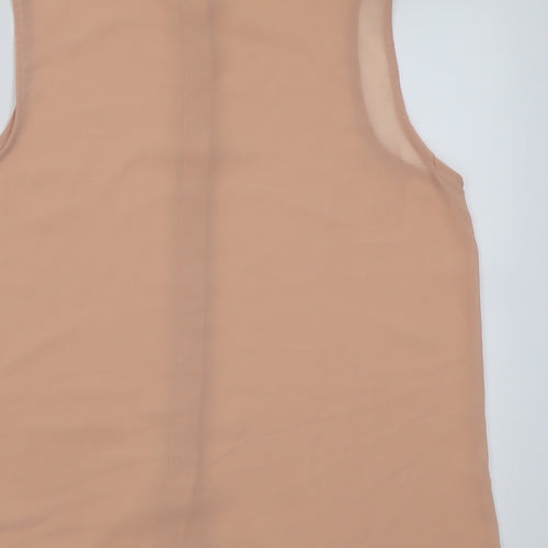 Zanzea Womens Pink  Polyester Basic Button-Up Size M Collared