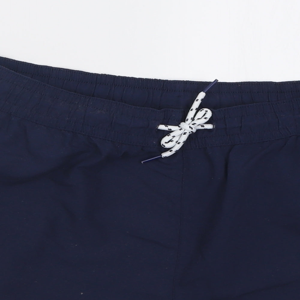 FILA Mens Blue  Polyester Sweat Shorts Size L  Regular Tie