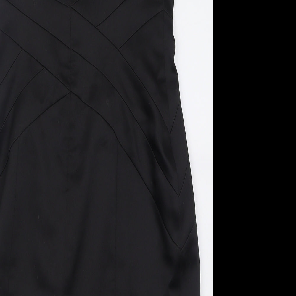 F&F Womens Black  Polyester Bodycon  Size 12  Sweetheart Pullover