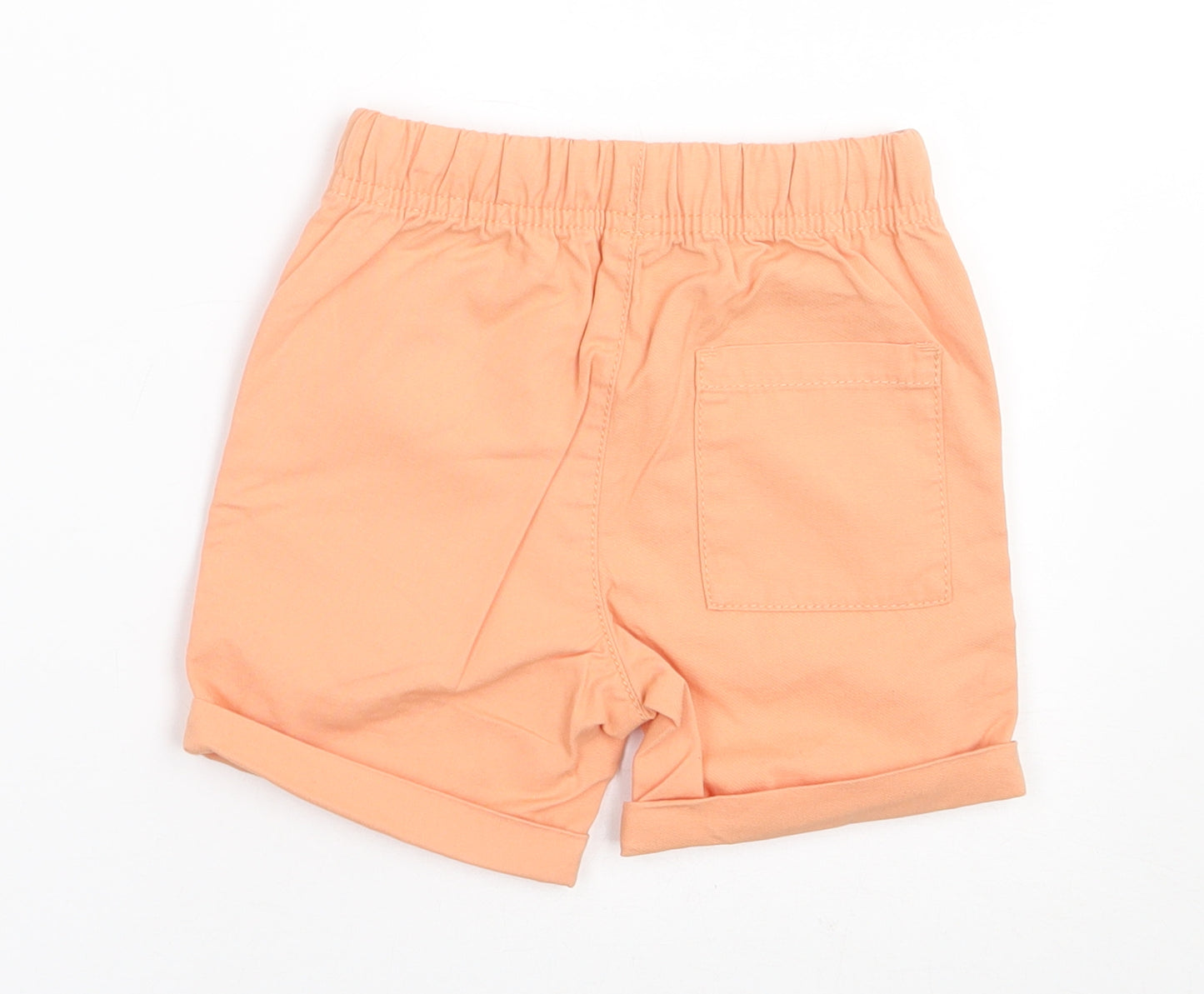 TU Boys Orange  100% Cotton Capri Trousers Size 18-24 Months  Drawstring