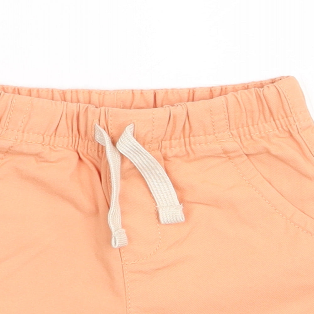 TU Boys Orange  100% Cotton Capri Trousers Size 18-24 Months  Drawstring