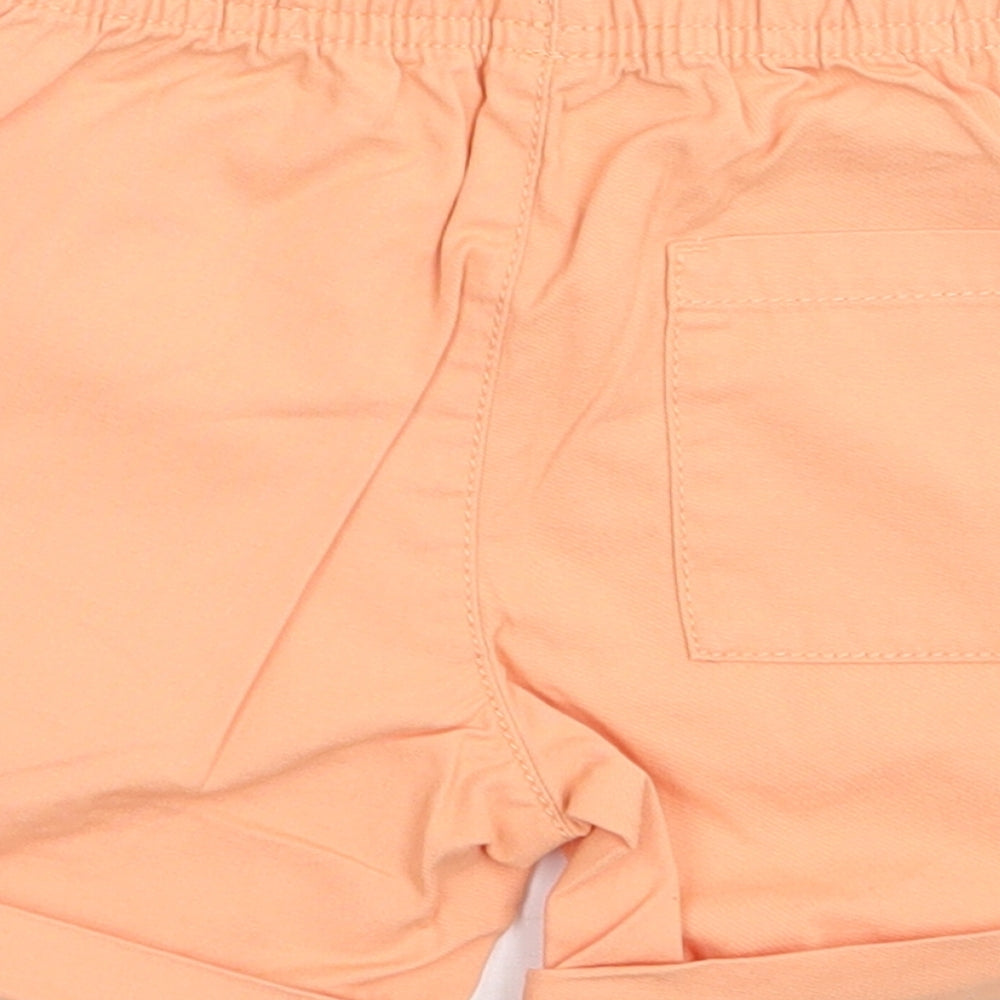 TU Boys Orange  100% Cotton Capri Trousers Size 18-24 Months  Drawstring