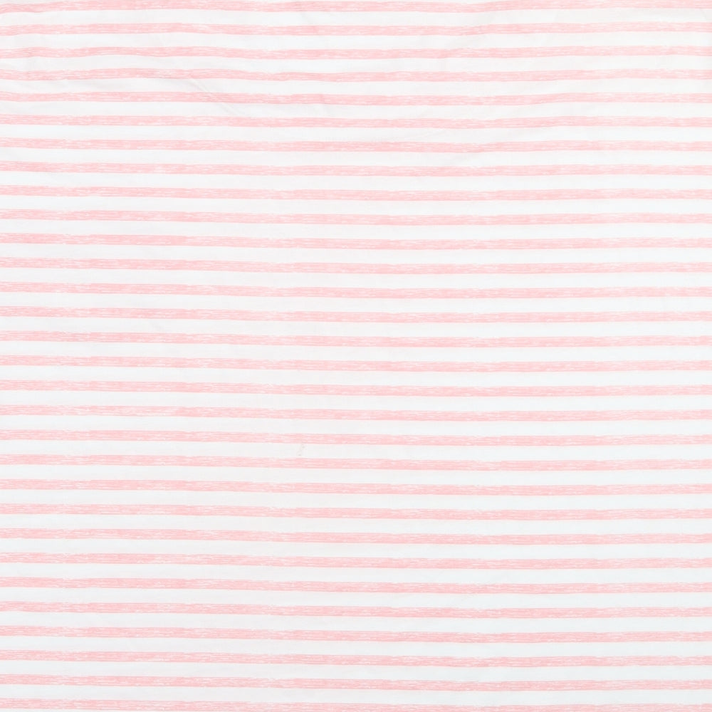 Arcadia Womens Pink Striped Polyester Top Pyjama Top Size 26