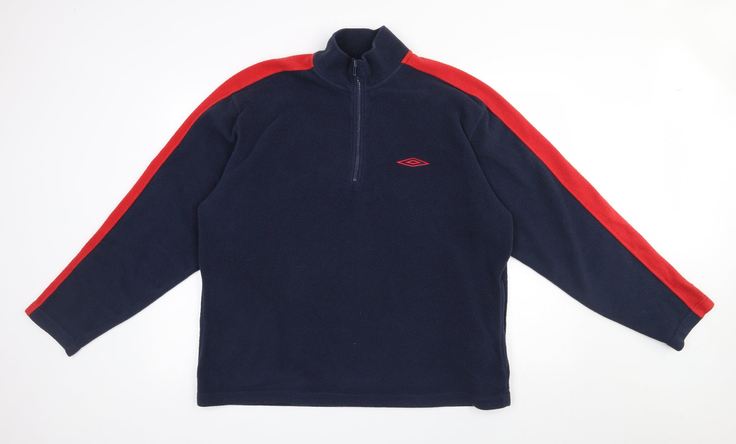 Umbro Mens Blue  Polyester Pullover Sweatshirt Size L