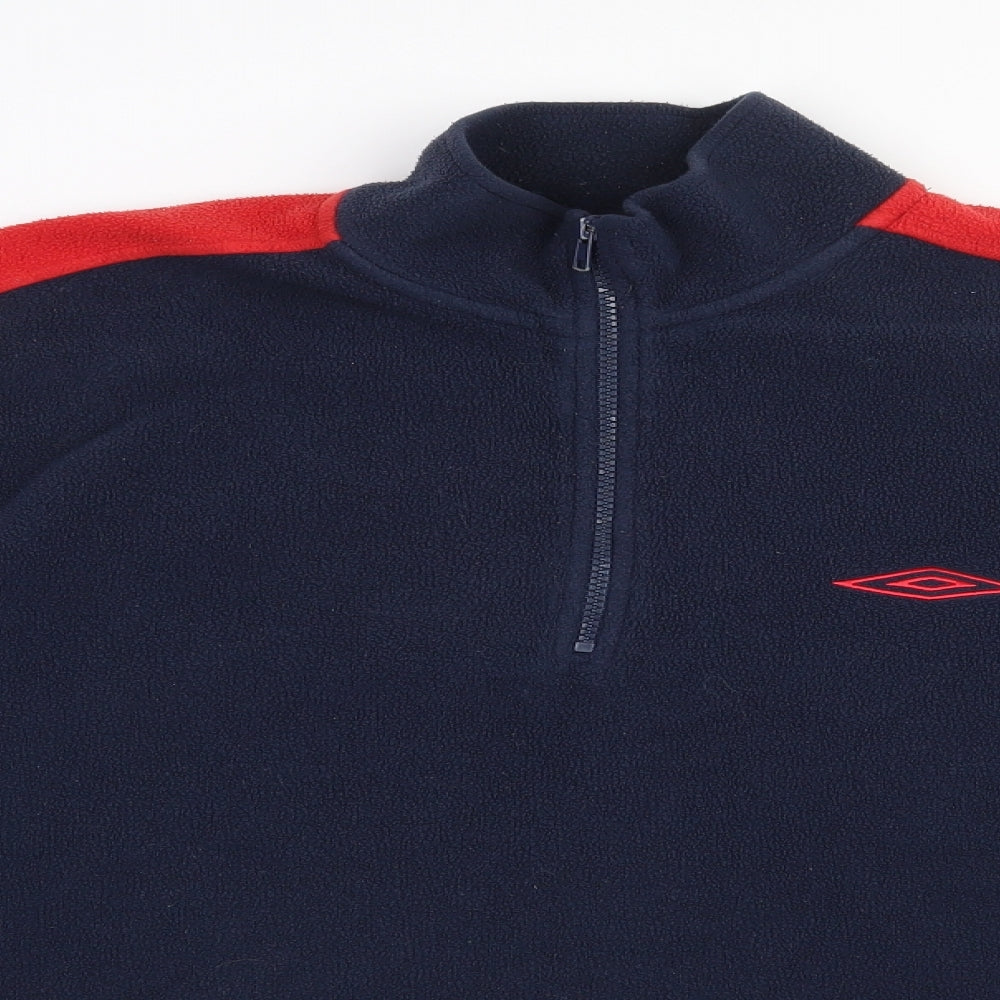 Umbro Mens Blue  Polyester Pullover Sweatshirt Size L