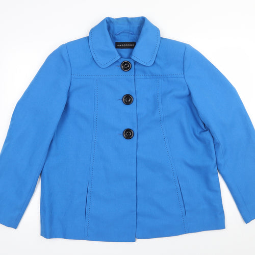 Wardrobe Womens Blue   Jacket  Size 14  Button