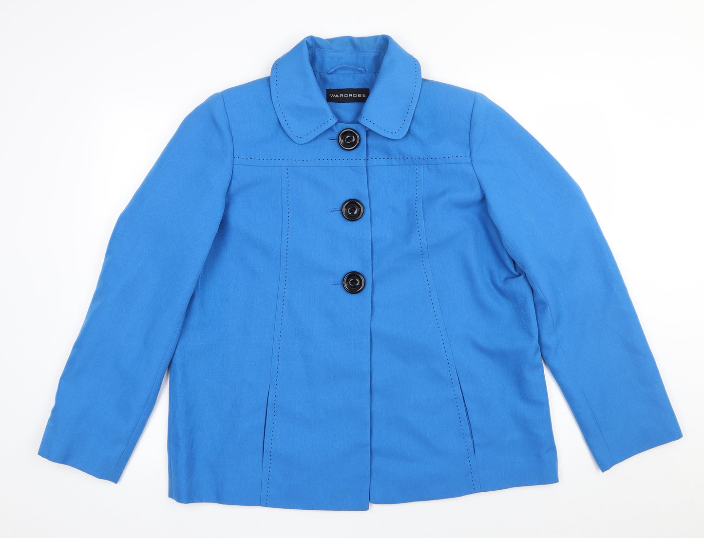 Wardrobe Womens Blue   Jacket  Size 14  Button