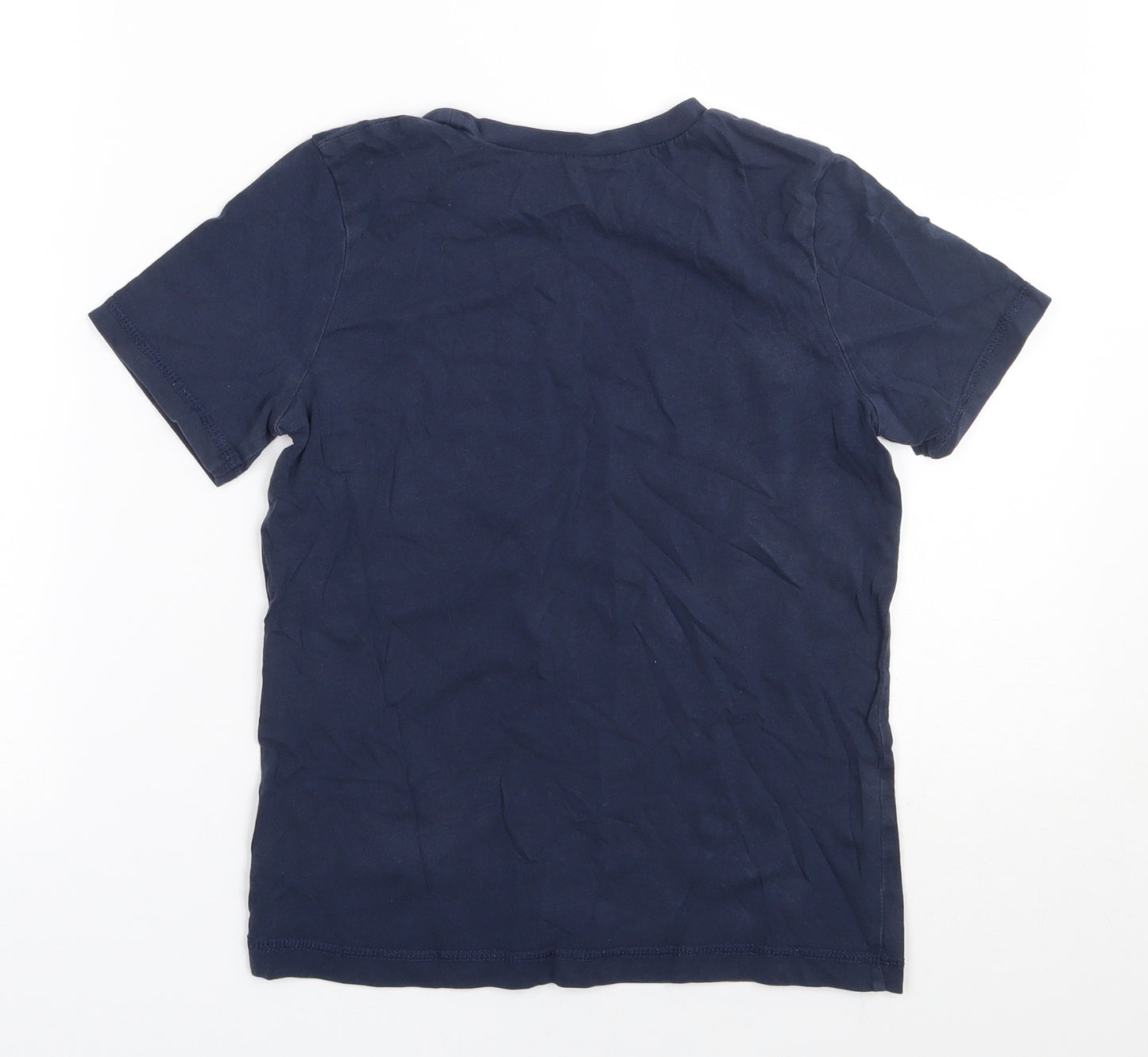 George Boys Blue  100% Cotton  Pyjama Top Size 8-9 Years  Pullover